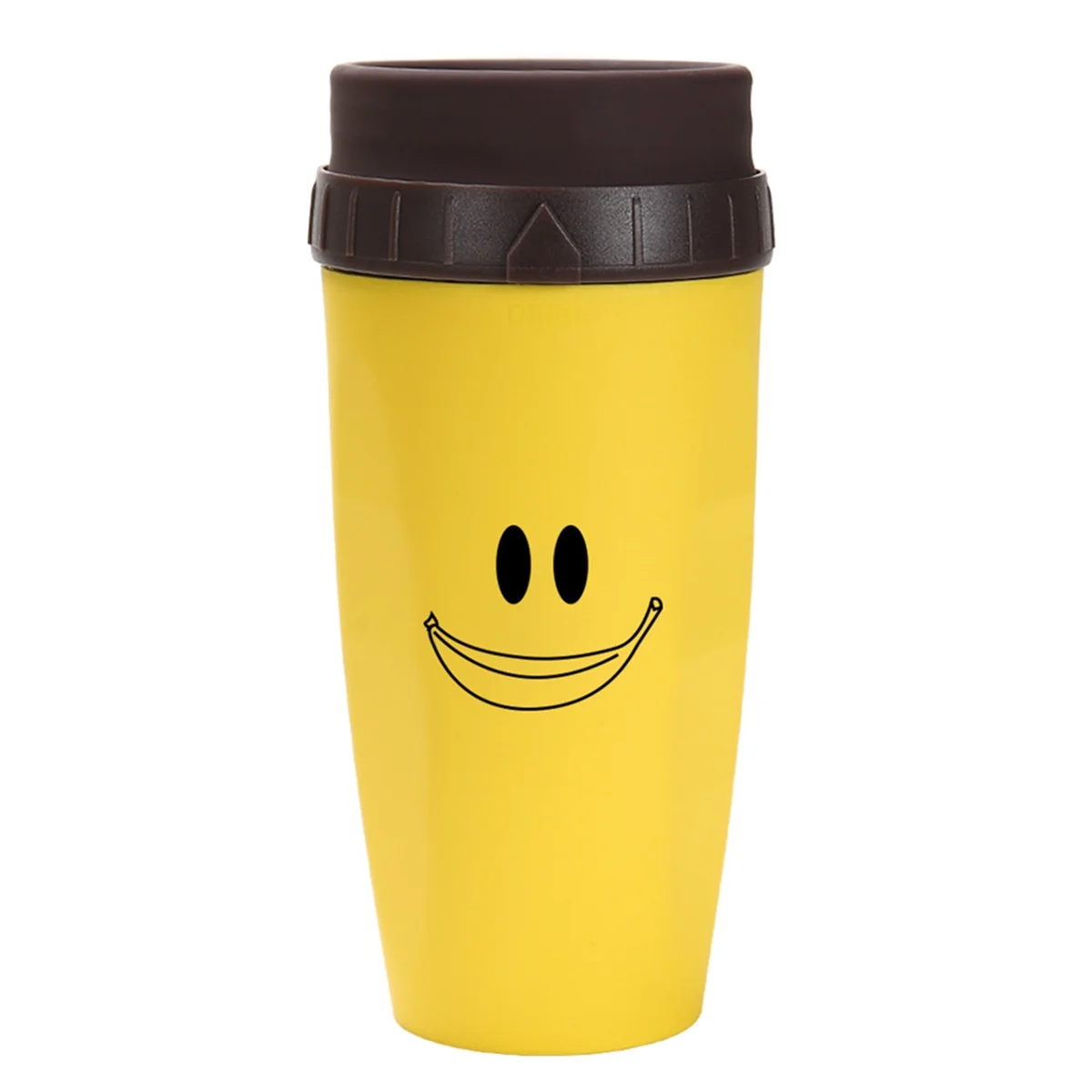 French Twist Cup, Cold Drink Coffee Juice Cup, Portable Plastic Insulation, Coffee Straw Cup Face