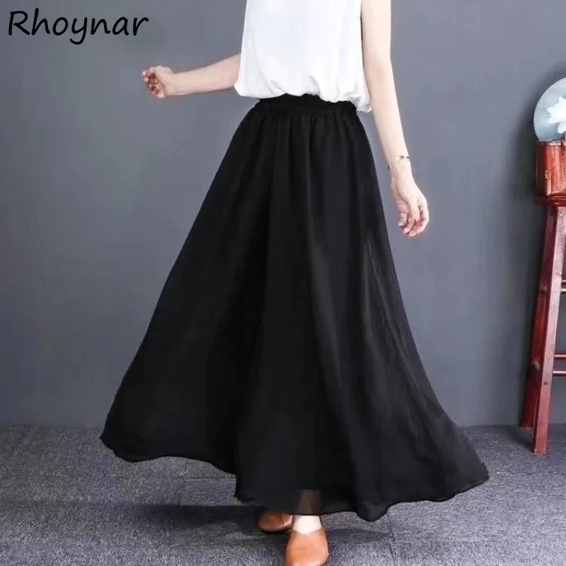 High Quality Pants Women Summer Mujer Thin Elastic Waist Drape Baggy Korean Style Streetwear Prevalent Elegant Leisure All-match