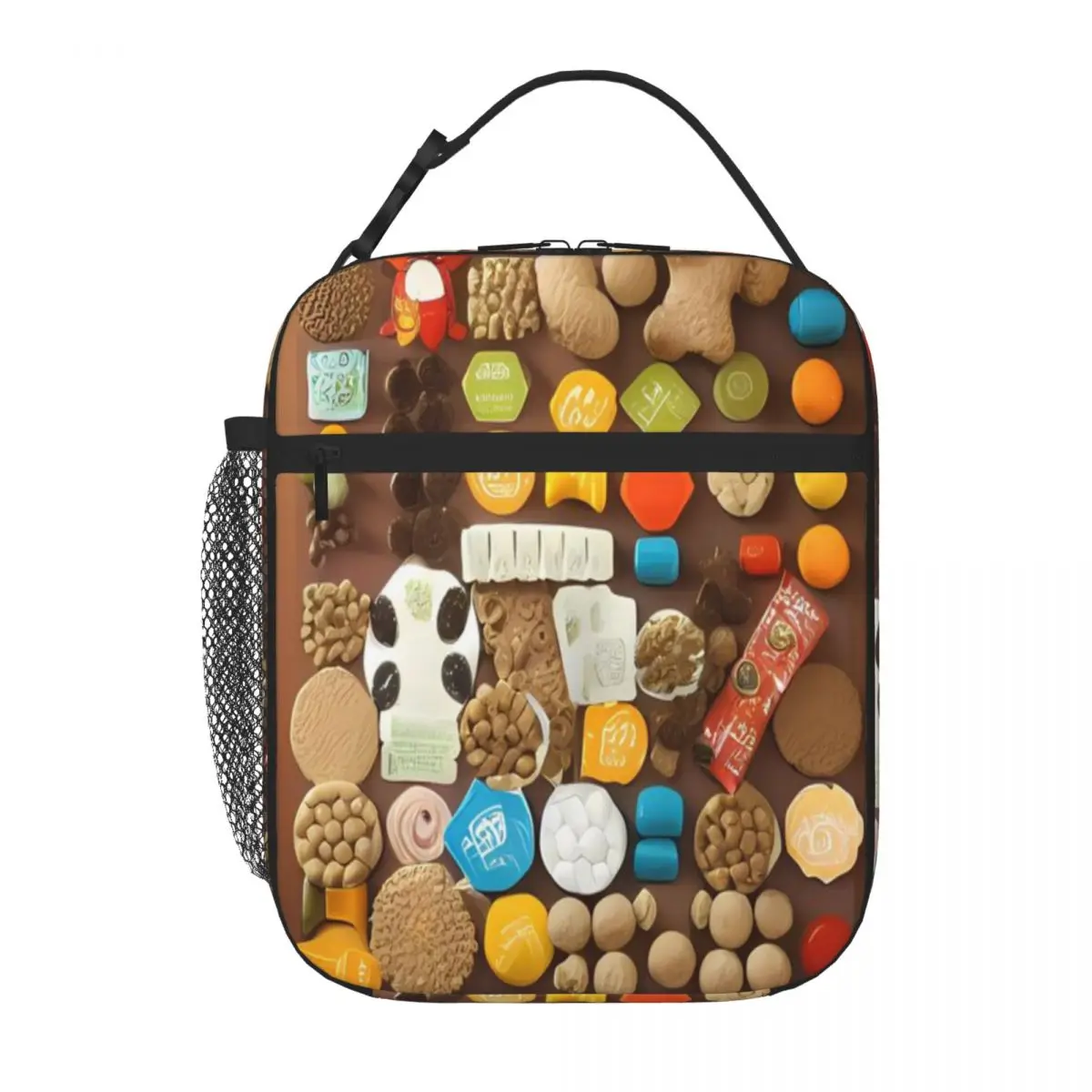 Hot Sale Just Delicious 24 Floral Shoulder Lunch Bag Backpacking Adjustable Strap Lunch Bag
