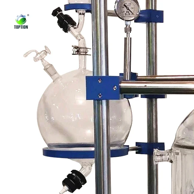 250 ml glass reactor jacketed  double layer with agitator