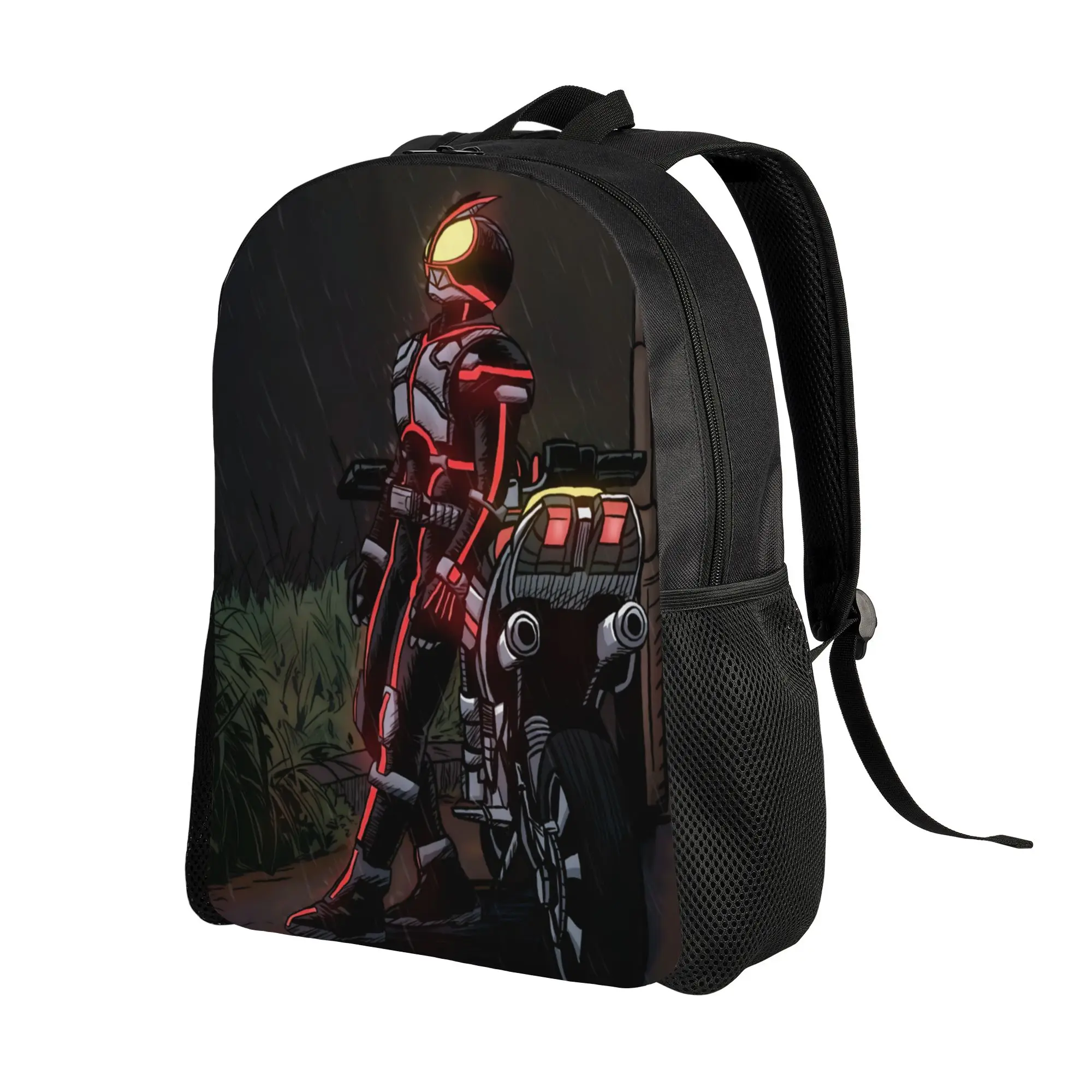 Kamen Rider backpack ita bag  mochila Solid School Zipper Closure Rucksack