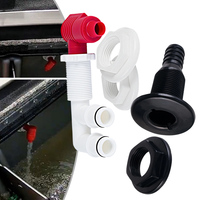 Pump-Out/Aerator Boat For Livewells For Baitwells Live Fish Tank Valve Kit Automobiles Parts ABS Live Fish Tank Valve Kit