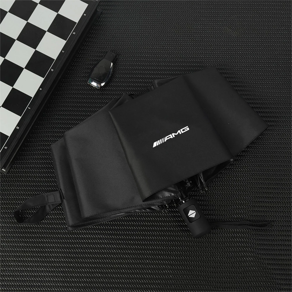 Portable Male Female Folding Shine Rain Automatic Sun Protection UV Sunshade Umbrella For Mercedes Benz AMG W177 Car Accessories