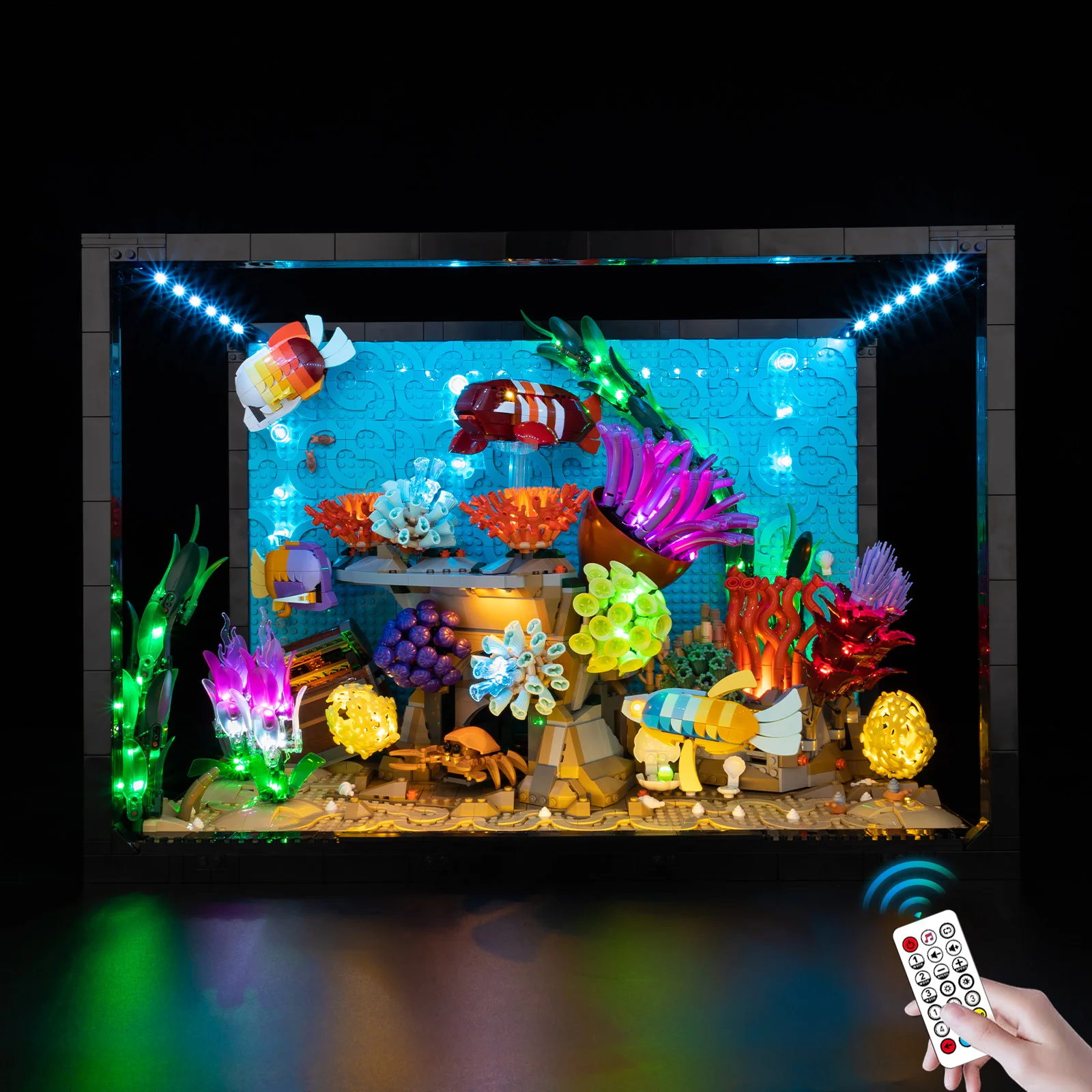 ชุดไฟ LED ไคกลาริงเหมาะสำหรับเลโก้ ตู้ปลาเขตร้อน 10366 โคมไฟตกแต่ง ไม่ใช่ตัวต่อเลโก้