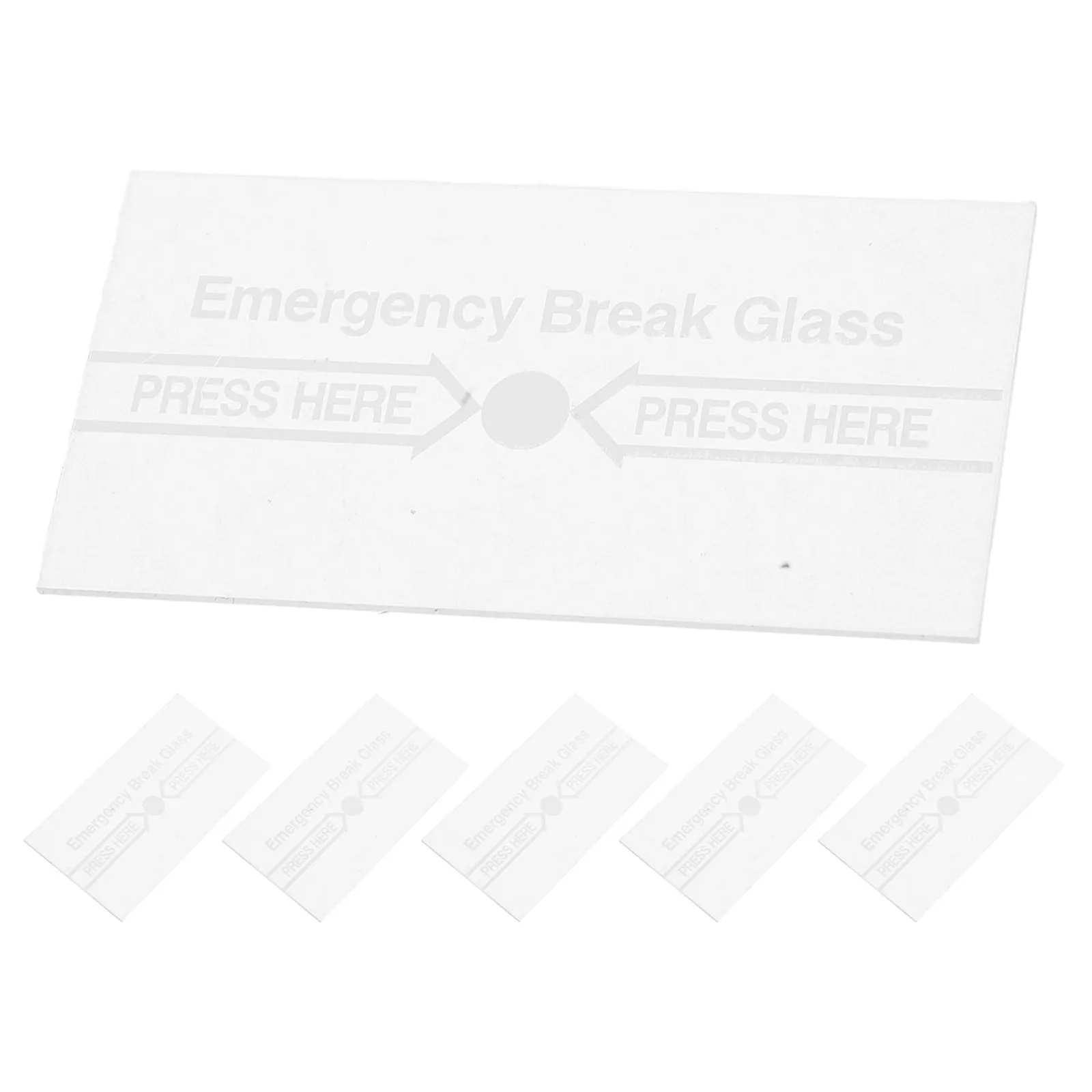 

6Pcs Fire Alarm Break Glass Panel Protective Cover Manual Call Point Emergency Alarm Replacement Fire Cover