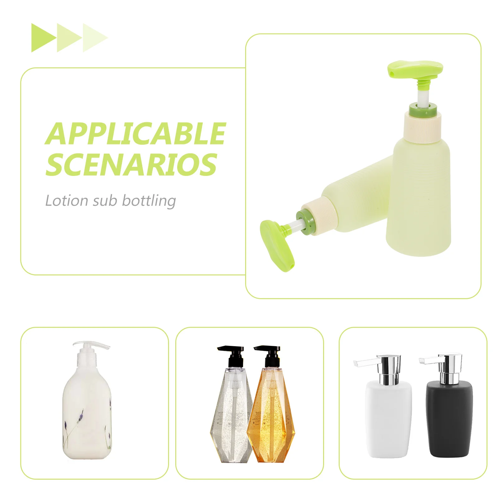 10pcs Travel Lotion Containers 100Ml Avocado Green Refillable Airless Pump Bottles Leakproof For Shampoo Body Wash Portable