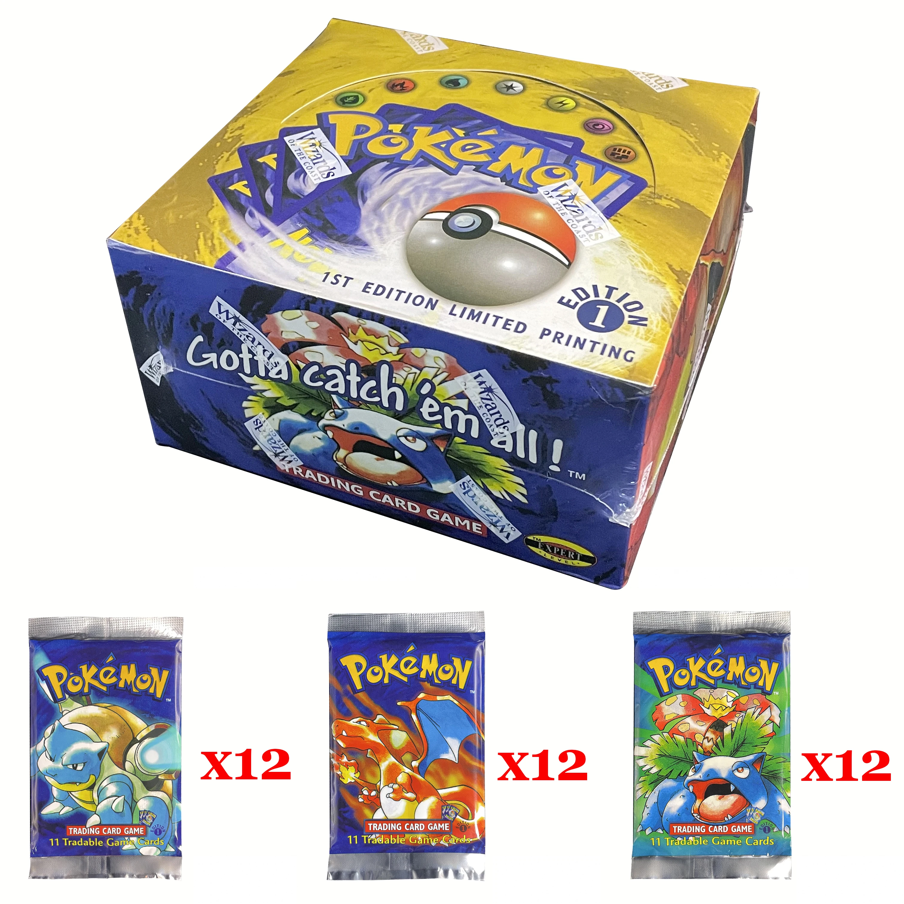 1999 PKM 1ST EDITION LIMITED PRINTING Booster Pack Wizards Seal Label Coast  SHADOWLESS RARE VINTAGE TC Collection Game Cards - AliExpress 26