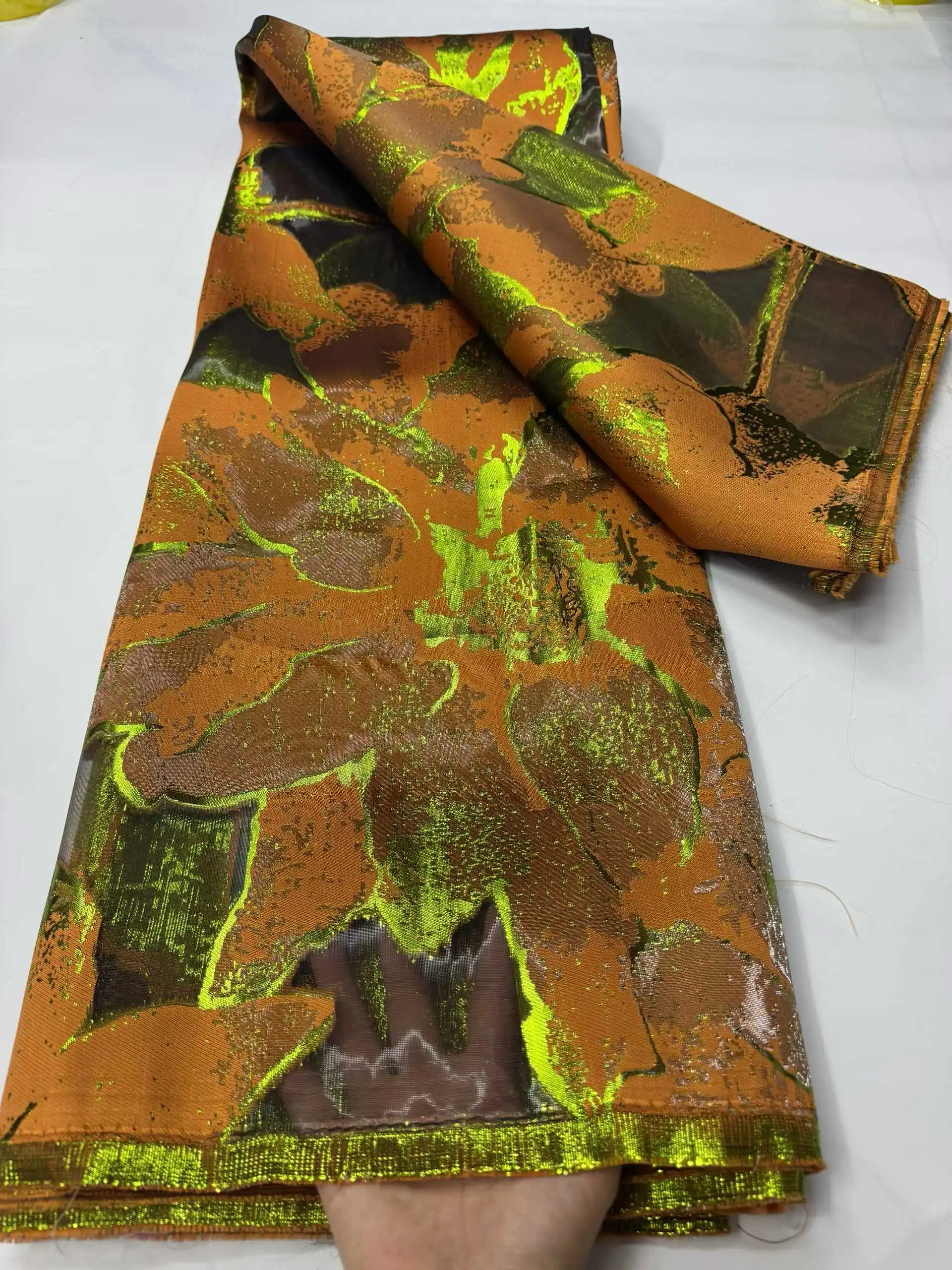 Африканская парчовая кружевная ткань, 5 ярдов, 2025 г., высокое качество, нигерийское жаккардовое кружево, французское кружево для женщин, праздничное платье, шитье