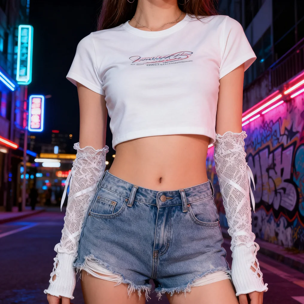 

Кружевные перчатки без пальцев в стиле Лолиты JK для девочек, черно-белые Y2K, готические ремешки с солнцезащитным кремом и рукавами, женские эластичные сексуальные сетчатые перчатки в стиле панк