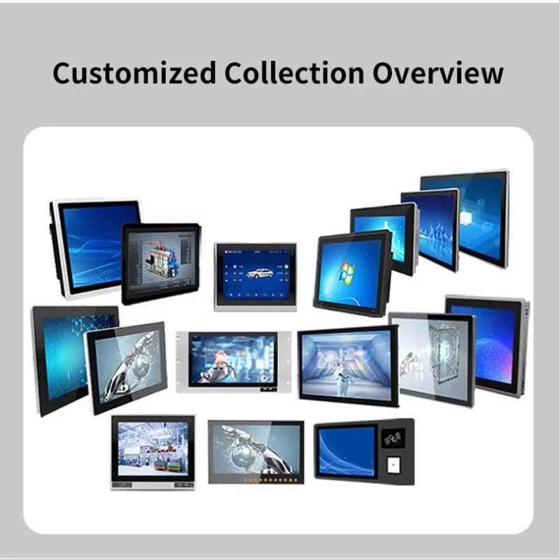 All in One Industrial Touch Screen Panel Tablet PC with I3 I5 Processor IP65 Waterproof 10.4/12/15.6/17/19 Inch Options