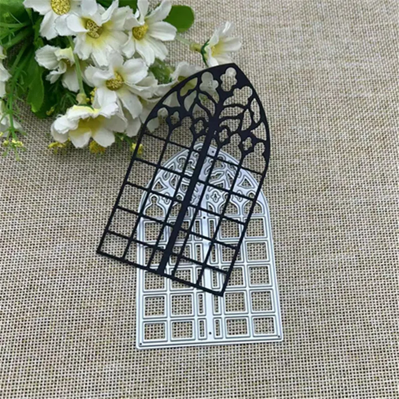 

Оконная кружевная рамка металлические штампы трафареты для «сделай сам» Скрапбукинг декоративное тиснение шаблон ручной работы