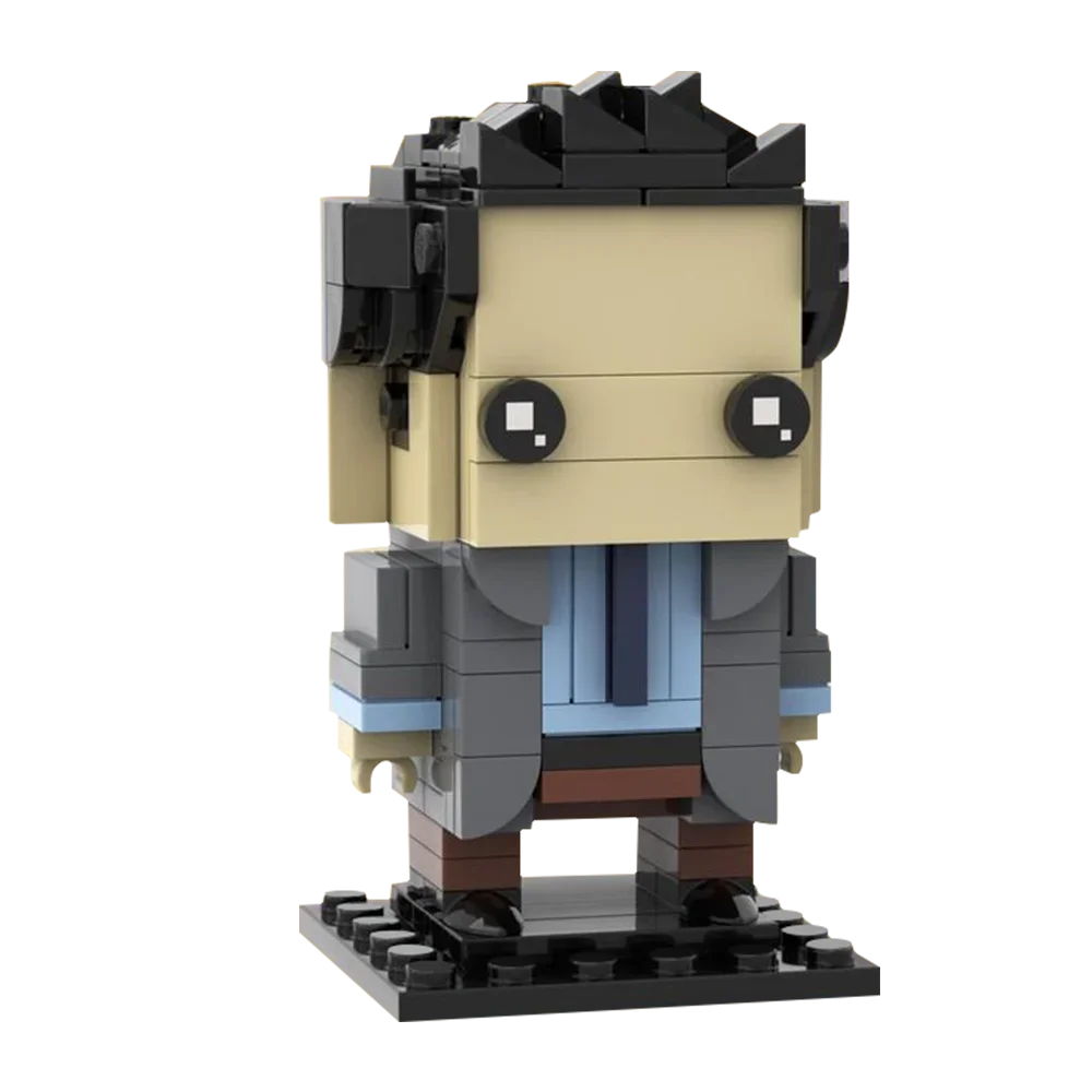 

Gobrick MOC, забавные друзья из фильма «Ross Geller Brickheadzs», набор строительных блоков, модель экшн-персонажа, собирать кирпичи, игрушки, подарок для детей