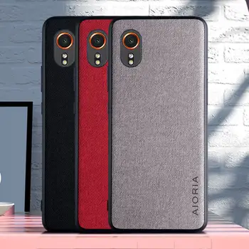 Luxusní textilní kožené pouzdro pro Samsung Galaxy Xcover 7 5 Soft TPU pevný kryt na telefon s přesným otvorem pro fotoaparát, jednobarevné 8 nejlepší prodej Pouzdro na Samsung Xcover 5 - №6
