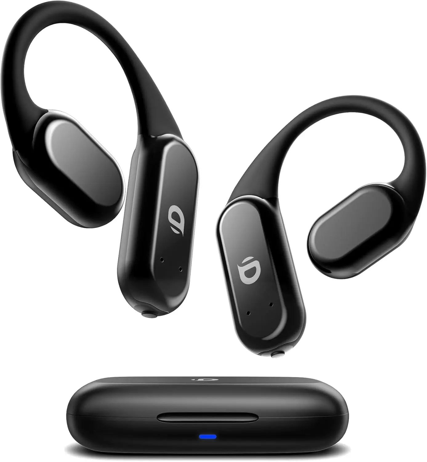 True Bone Conduction Earphones, OWS Open Ear Headphones, Bluetooth 5.3, 60H Playtime, IP68, for Sports