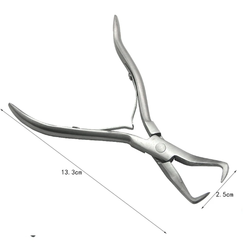 Pince d'extension de cheveux professionnelle avec deux crochets, outils de dissolvant de liaison ktGlue, micro anneaux