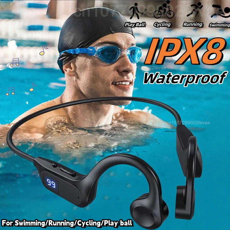 

BMAD Bone Conduction Bluetooth Headset IPX8 Waterproof Wireless Swimming Headset With Mic SD Card Plug-In X7 Sports Headset 2025