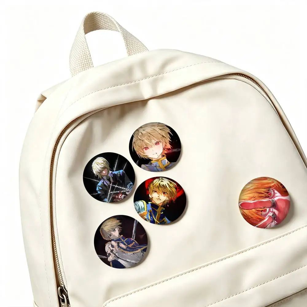 H-HUNTER Kurapika Kurta Anime  25mm 32mm 44mm 58mm 75mm Brooches Badges Pins for Accessories Gift