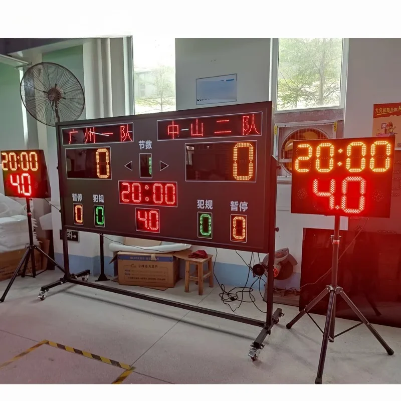 LED baseball score display outdoor stadium scoreboard digital sports game scoreboard