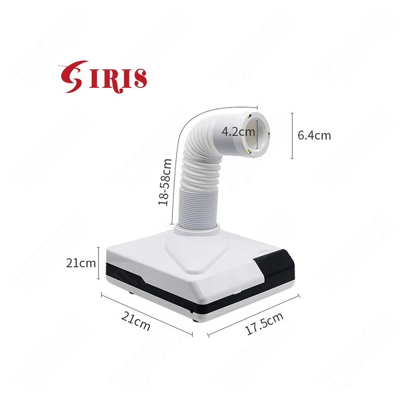 Dental Dual Purpose Dust Collector LED Light Extractor Desktop Vacuum Cleaner Lab Equipment Dust Suction Machine for Polishing