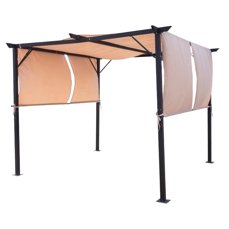 

10 * 10 inch outdoor multi-functional grape truss left and right pull awning canopy & gazebo