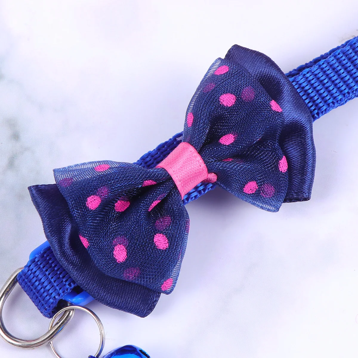 

4Pcs Bowknot Pet Dog Collar Adjustable Comfortable Nylon Collar for Walking Outdoor Photo Taking Pet Supplies Pink Rosy Royal