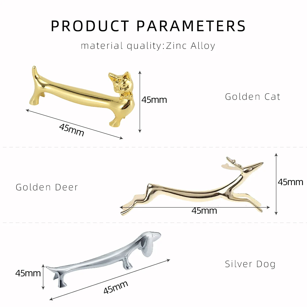 Folks Knives Holder Set Cat Dog Deer Design Kitchen Gadget Alloy Material Chopsticks Holder Tableware Rest Dinner Decoration