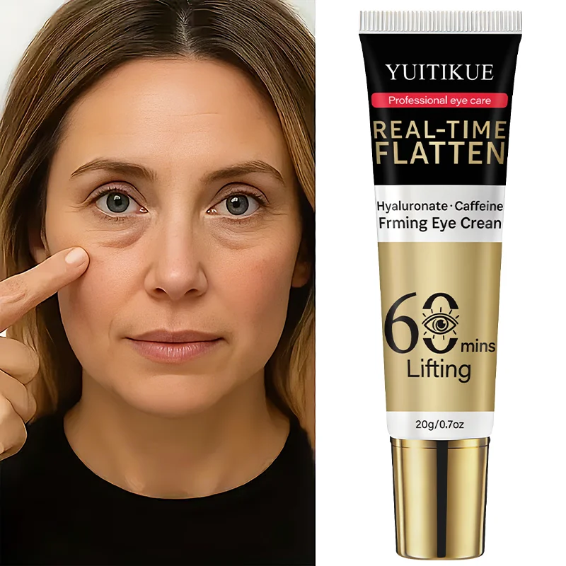 YUITIKUE 60 Min Eye Lift Cream 20g - Hyaluronate & Caffeine, Real-Time Flatten, Refreshing & Fast Absorption, All Skin Types image 2