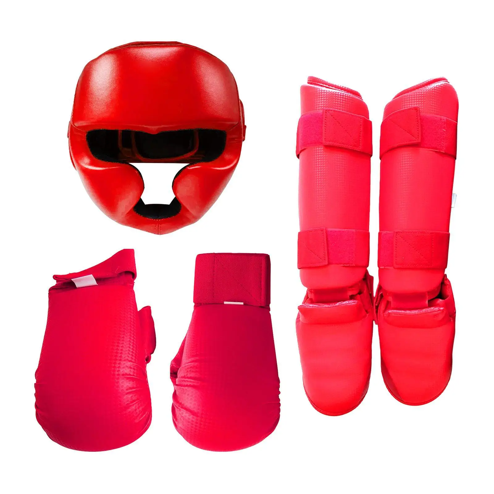 

Karate Sparring Gear Set Boxing Head Gear for Sparring Taekwondo Grappling