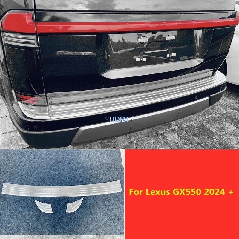 

Car Styling Rear Trunk Plate Bumper Boot Guard Cover Protector Decoration Accessories Exterior Sticker For Lexus GX550 2024 +