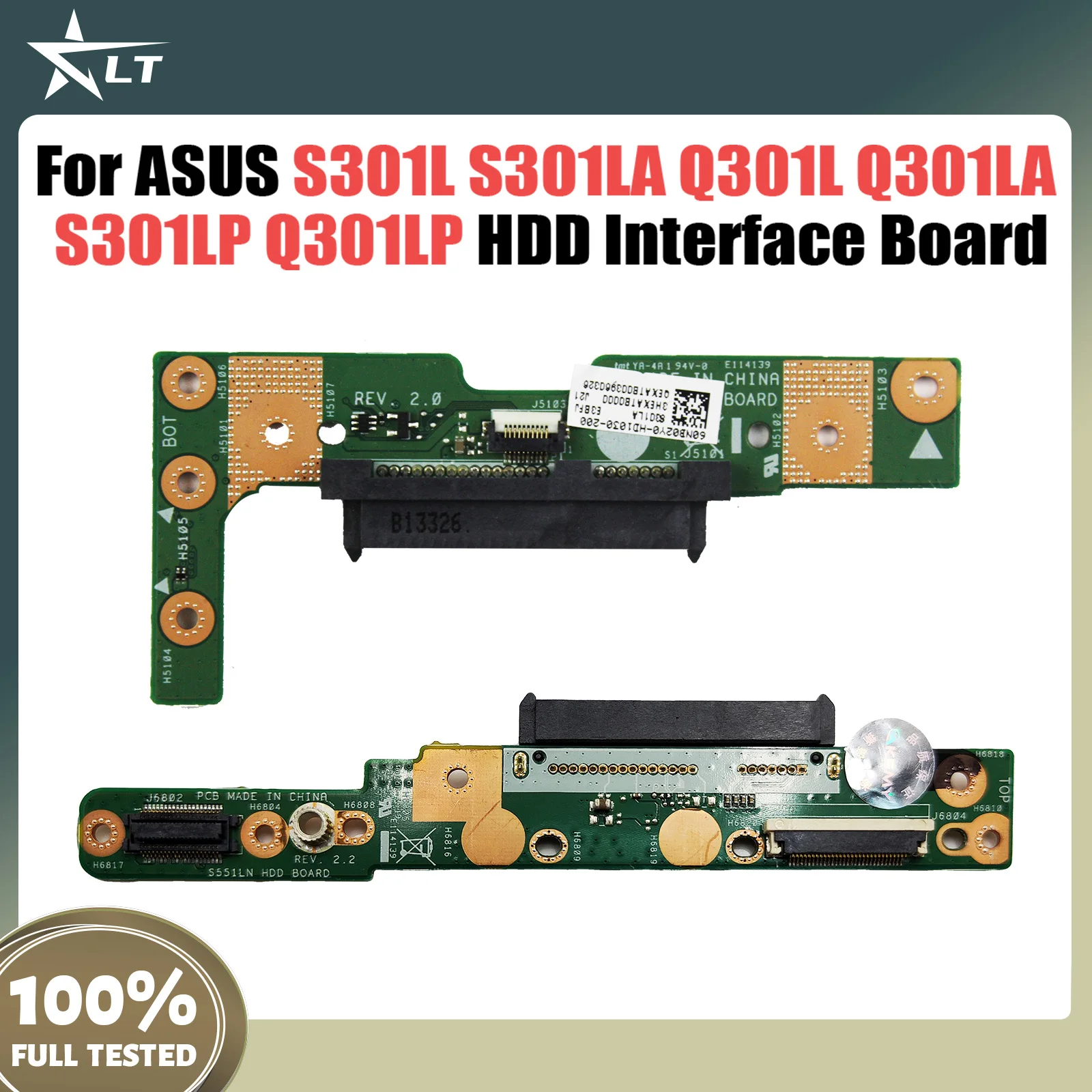 For ASUS S301L S301LA Q301L Q301LA S301LP Q301LP S551LB S551LN S551L K551L A551L HDD interface small Board test good Fast Ship