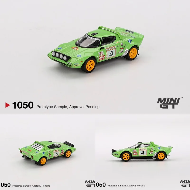 MINIGT 1:64 Lancia Stratos HF No.4 1979 Champion Rally Car, Exquisite Diecast Hobby Collectible Display Model