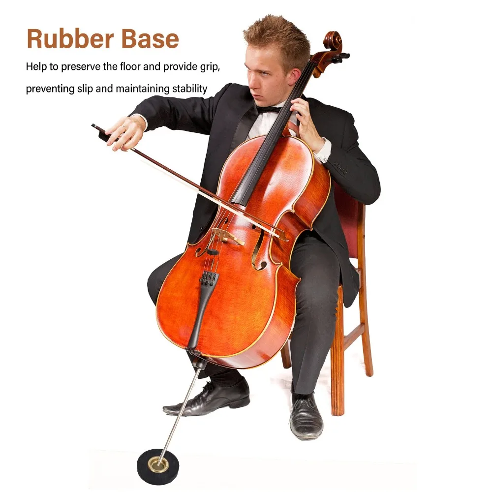 2PCS Anti-Slip Anti Slip Pad Rubber Round Cello Anti Slip Pad Black String Instrument Accessory For Cello Performance Practice