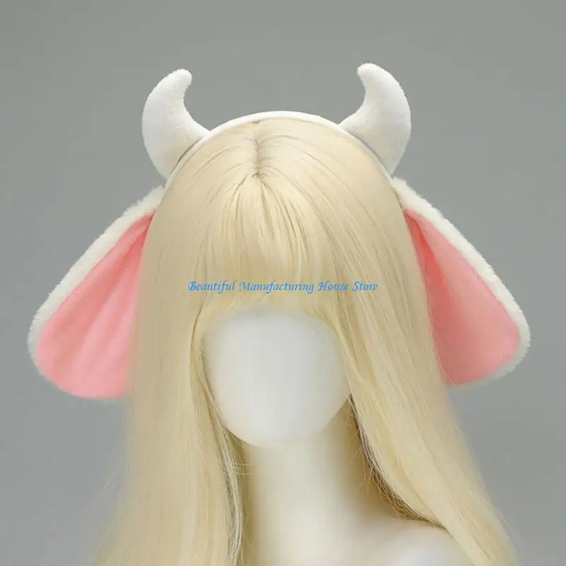 

E56A Plush Animal Ear Headbands For Kids Adults Parties Performances Dressing up