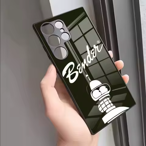 F-Futurama Anime B-Bender Phone Case For S24 Ultra Samsung S23 Fe S22 S20 S21 Plus Galaxy A54 A34 A24 A53 Note 20 Glass Cover