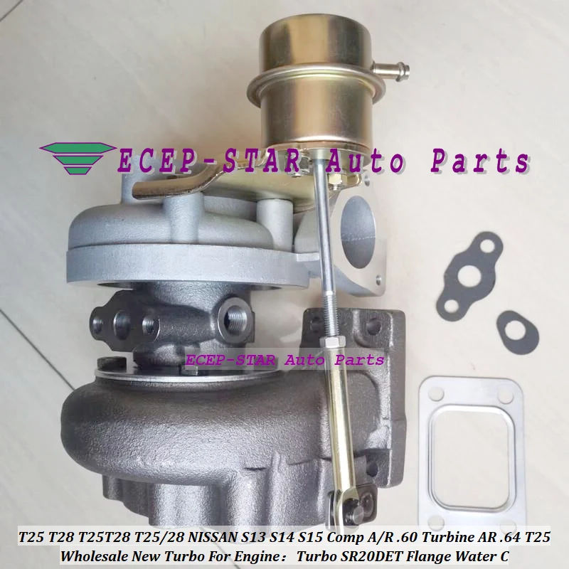 BBB Turbo T25T28 T25/28 T25 T28 For NISSAN Silvia Bluebird S13 S14 S15 180SX 200SX 1.8L 2.0L Com A/R .60;Turbine A/R .64 T25