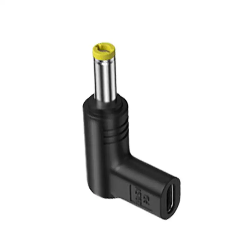 Adaptador tipo C hembra a CC, 19,5 V, 90 grados, tipo C hembra a macho, USB C a CC
