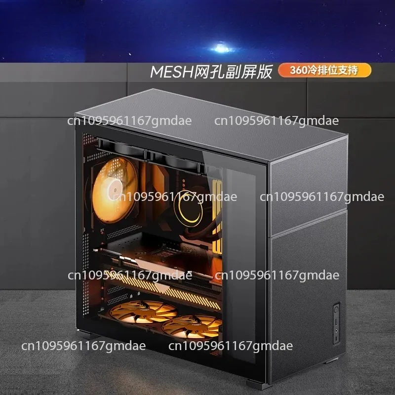 D31 D41 Chassis MATX Small Size ATX Side Transparent Secondary Screen 360 Cold Row