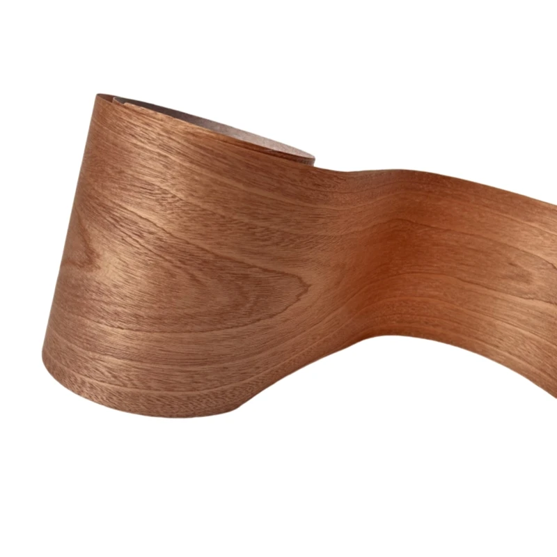 27*250 سنتيمتر التاج الطبيعي قطع Sapele القشرة الصفائح DIY بها بنفسك ، الغيتار ، مكبرات صوت ستيريو ، الخزائن ، الحرف الخشبية ، لفة القشرة الخشبية الحمراء