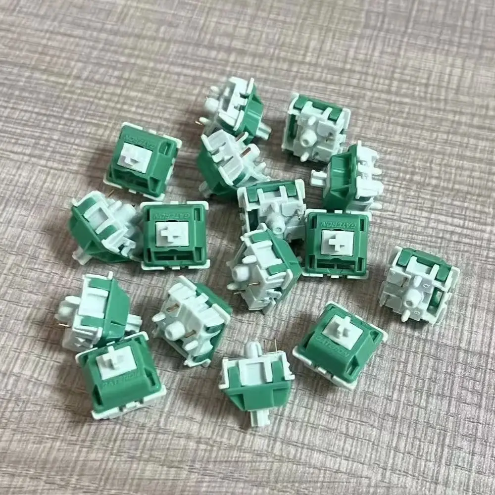 New Gateron Green Apple Switch Full POM Heavy Tactile Switch Plug in 5 Pin 62g  DIY Hotswap Gaming Mechanical Keyboard