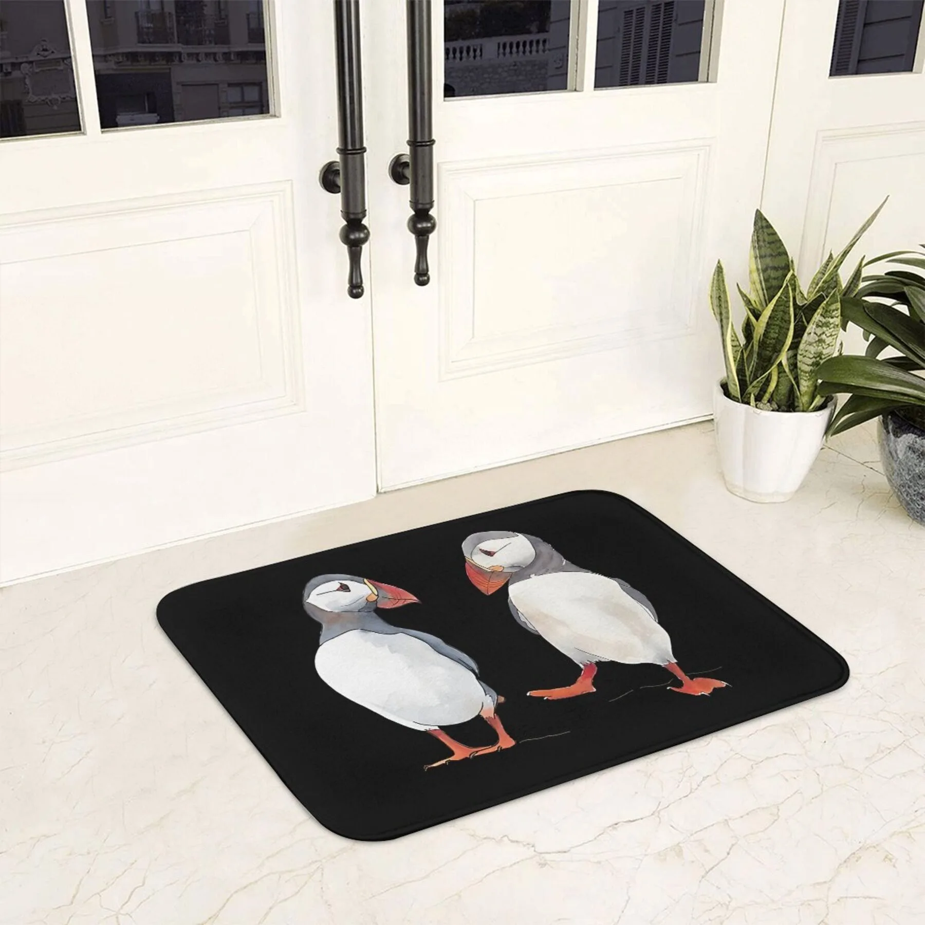 1PC Cute Cartoon Birds Home Door Mats Kitchen Rugs Non-Slip Pop design Bathroom Rugs Bath Mat Carpet for Home Sink Laundry Decor
