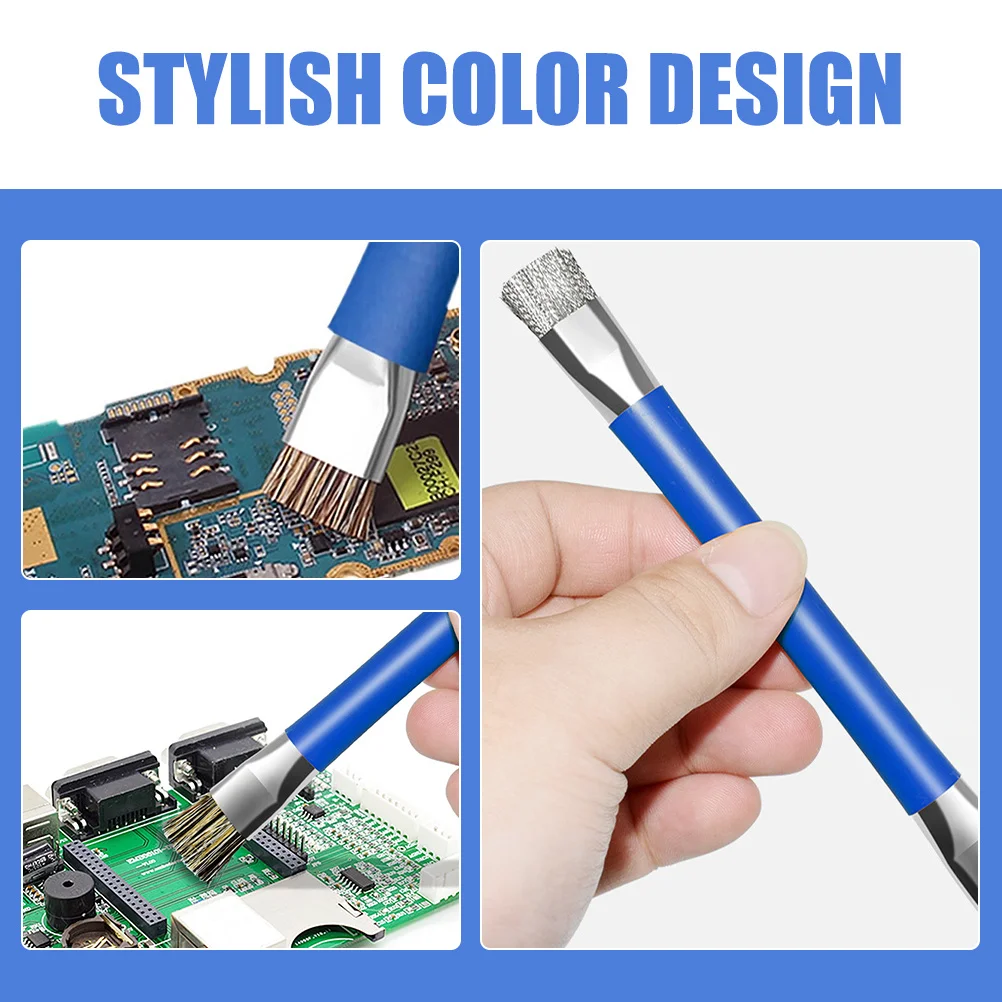 

2Pcs Motherboard Cleaning Brush Anti Static Esd Safe Detailing Tool for Phone Motherboard Electronic Cleaning Brush