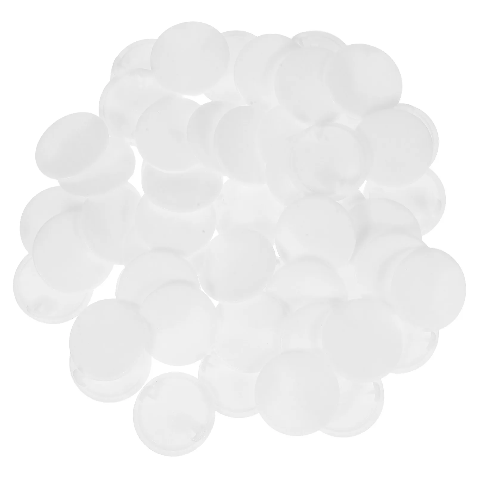 50Pcs White Plastic Hinge Hole Cover Caps Snap-in Decorative Screw Cover Caps for Cabinet Furniture Use Cabinet Hole Covers