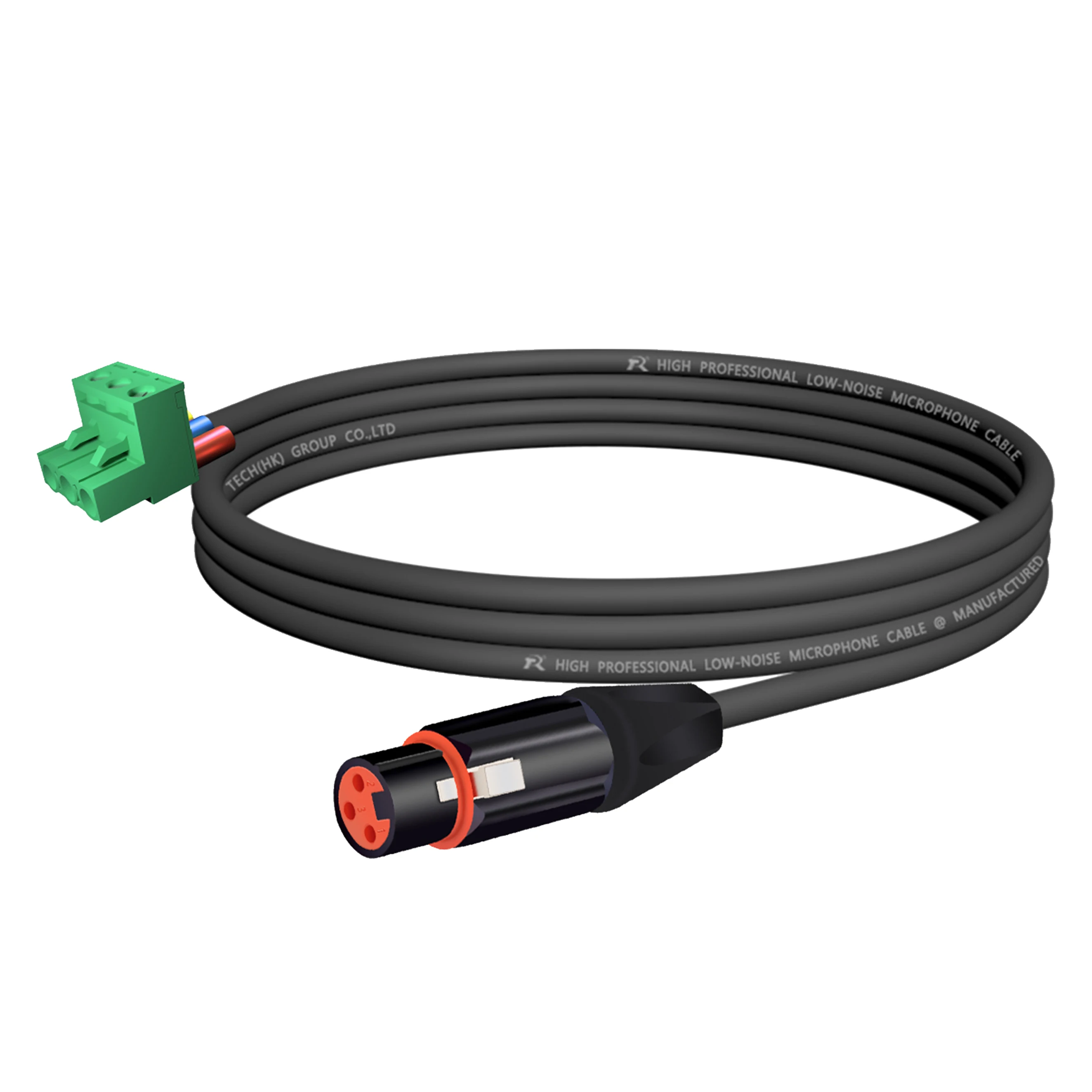 3-adriges XLR-auf-Phoenix-Terminal-Audiokabel ​ Entwickelt für Audio- und Industrieverbindungen, geräuscharm, symmetrische Audioübertragung – Detail 2