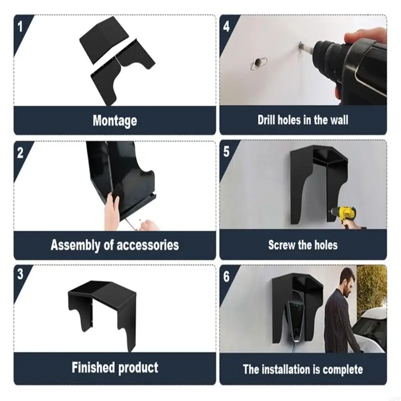 G99F EV EV Wall Monted Carging Station Shield con accessori a montaggio rapido