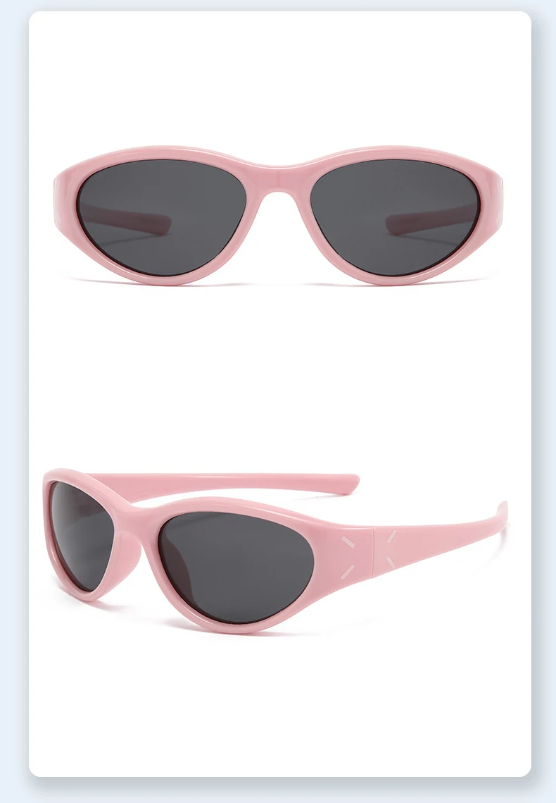 Neue Mode Cat-eye kinder Brille Outdoor Sonnenschirm Anti-uv-Silikon Polarisierte kinder Sonnenbrille 23089 – Detail 13