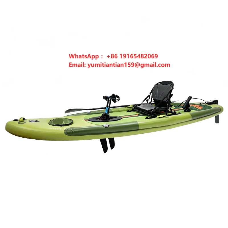 SNDN Kayak Drop Stitch Kayak Single Inflatable Kayak for Adults with Adjustable Seats Paddle & Pump