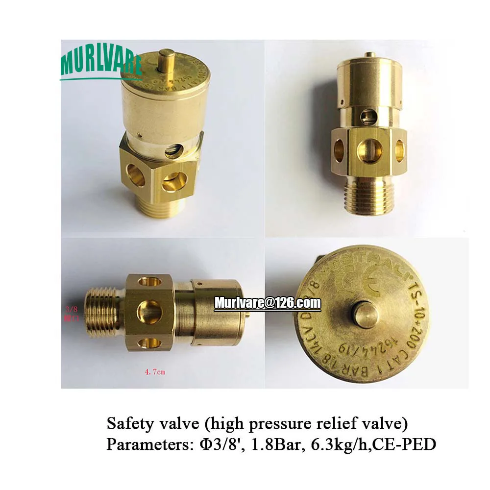 Coffee Machine Boiler Low Pressure High Pressure Protection Safety Valve Vacuum Destruction Safety Valve For Expobar Faema NUOVA