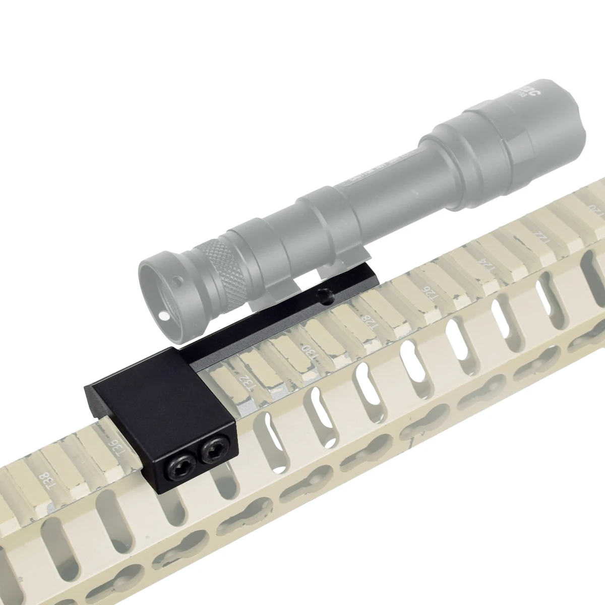 Tactical ARIS Series Surefire M300 M600 Offset Scout Mount Fit 20mm Ml-k Keymod SMR Rail Base for M600B M951 M620 Flashlight