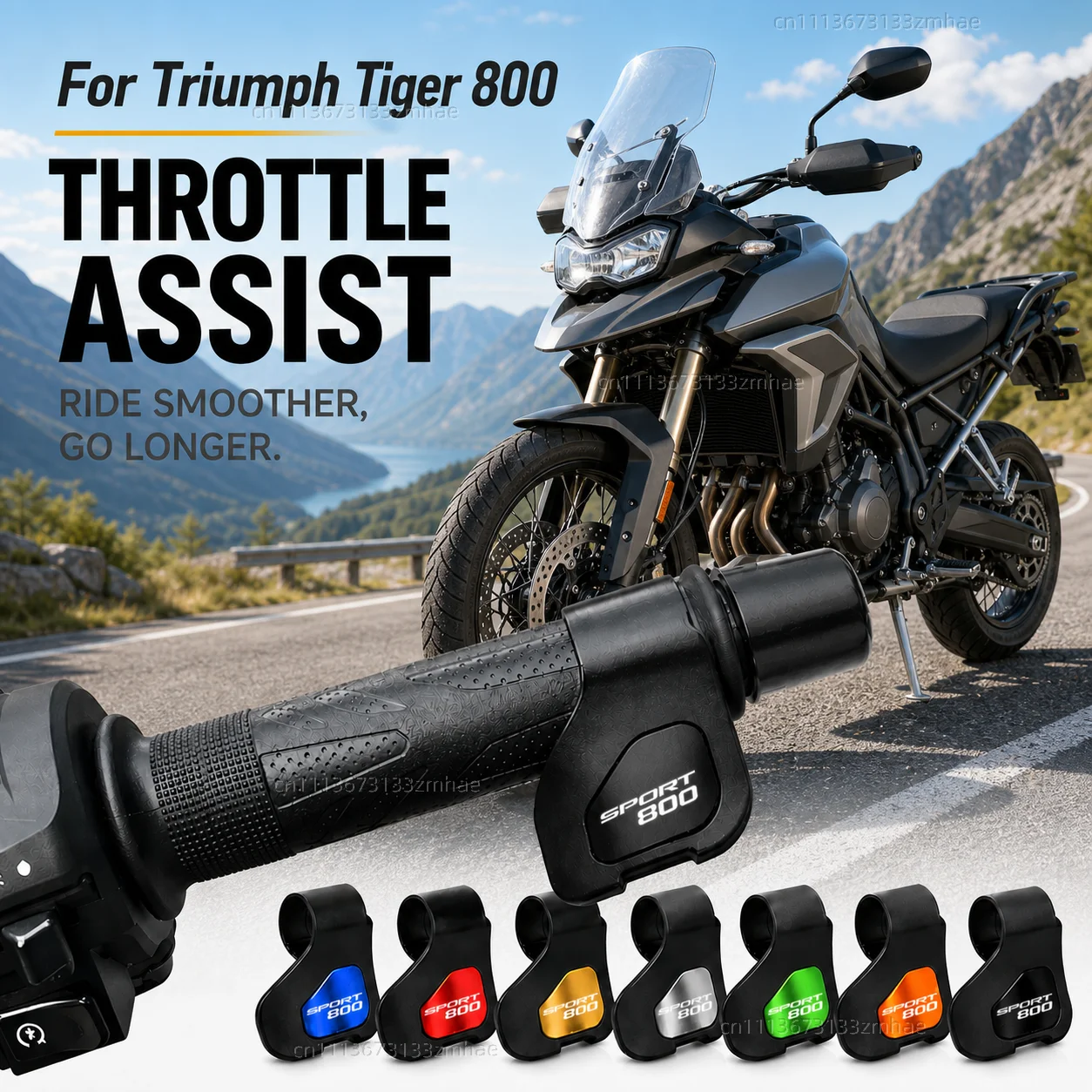 For Triumph Tiger 660 800 900 GT PRO Rally Explorer 1200 1200 XCA XC Motorcycle Throttle Assistant Clip Labor Saver Acceleration
