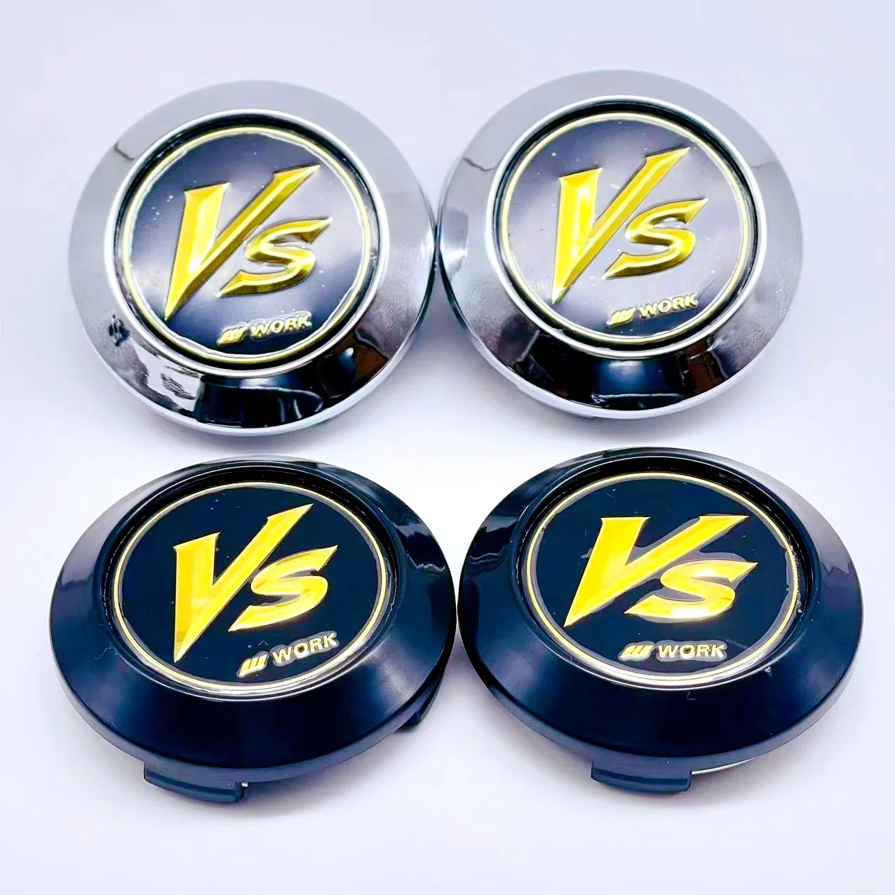 

4PCS / Set High Quality 64mm Car Wheel Hub Cover Center Caps for VS W Work Racing Styling Badge Emblem Accessories